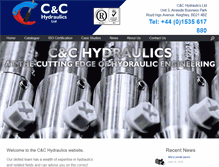 Tablet Screenshot of cchydraulics.co.uk